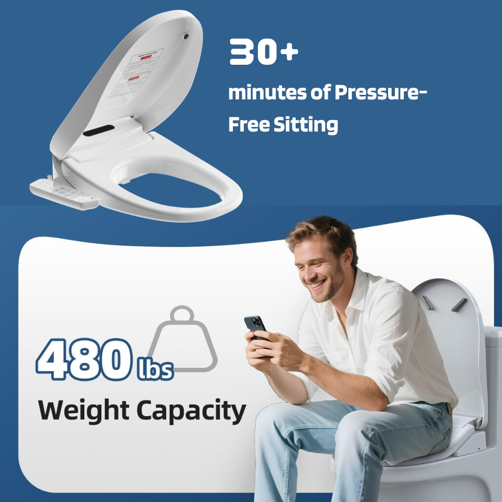Smart Bidet Seat — Heated, Warm Wash & Self-Cleaning | Parhelik