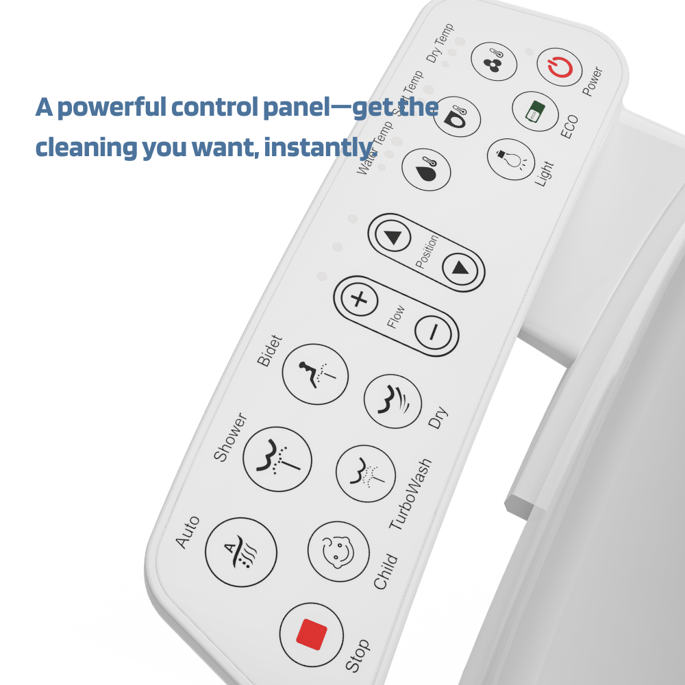 Smart Bidet Seat — Heated, Warm Wash & Self-Cleaning | Parhelik