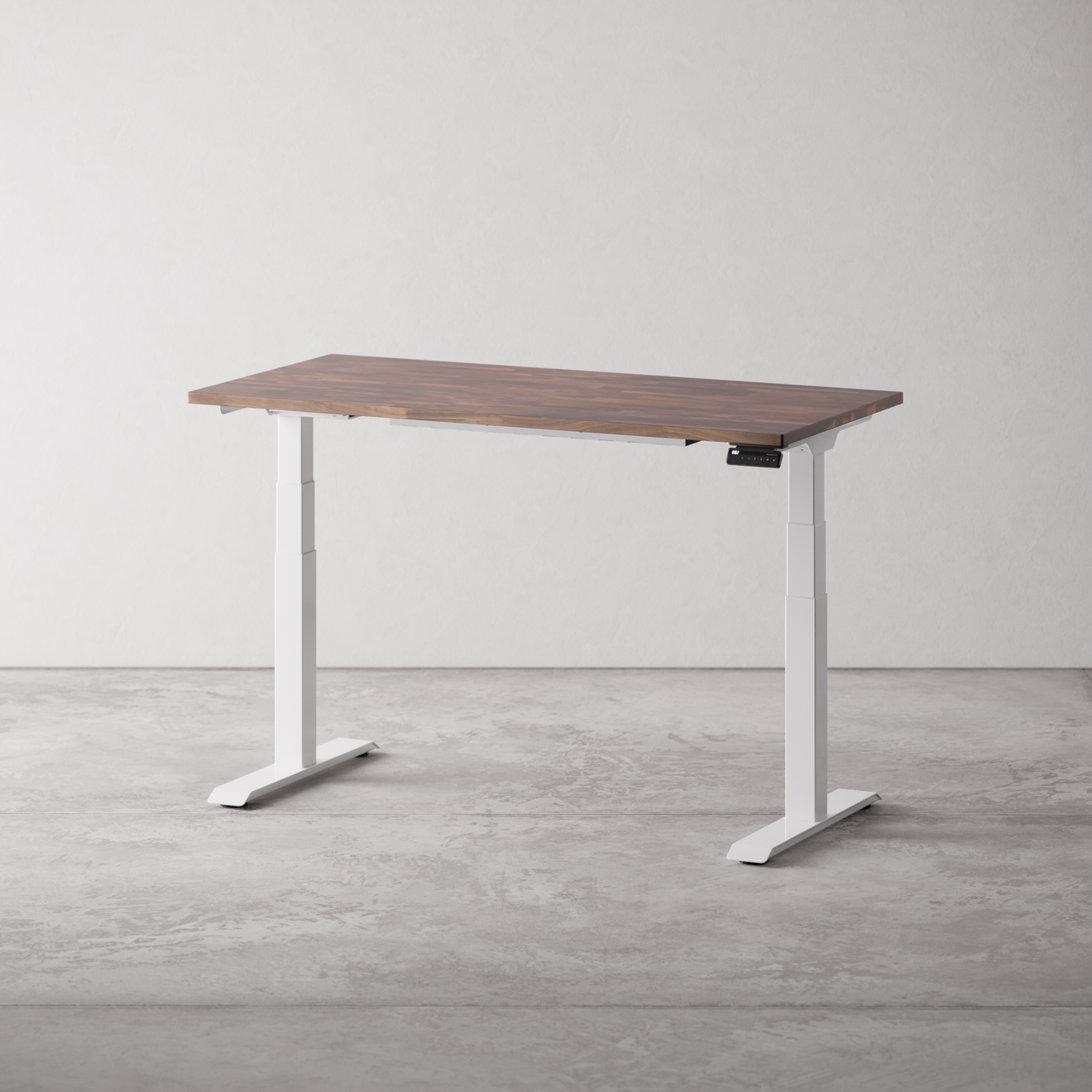 Dome standing desk raised to standing height
