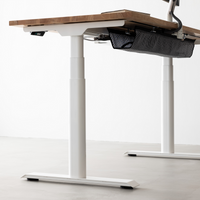 Under-desk cable basket, side view