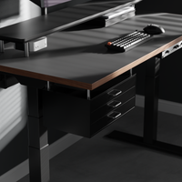 Drawer module seen from below the desk