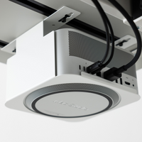 Mount for Mac Studio in White — mounting hardware